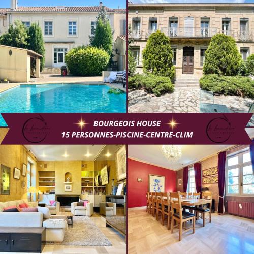 Salon-de-Provence Apartment | Bourgeois House - 16 personnes, Piscine, 6 chambres, 8 lits, 4 SDB, Centre-ville, CLIM