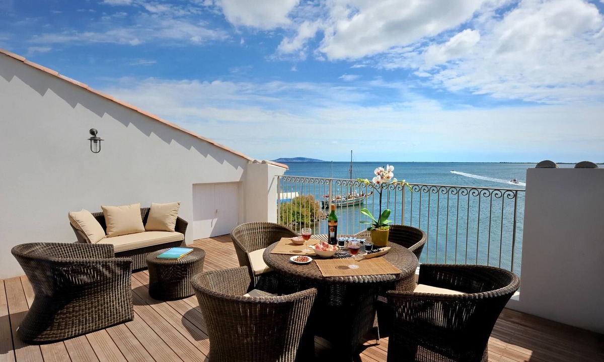 Marseillan Apartment | Breathtaking sea views from large private rooftop terrace at Port Rive Gauche
