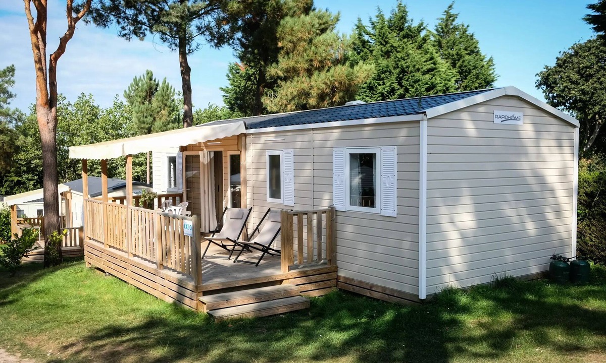 Prat-de-Cest House | Camping Le Barberousse* - Mobile home 5 rooms 8/10 people Air-conditioned