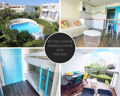 Le Grand Travers Apartment | Charmant studio en bord de mer, piscine, climatisation, parking privé et wifi