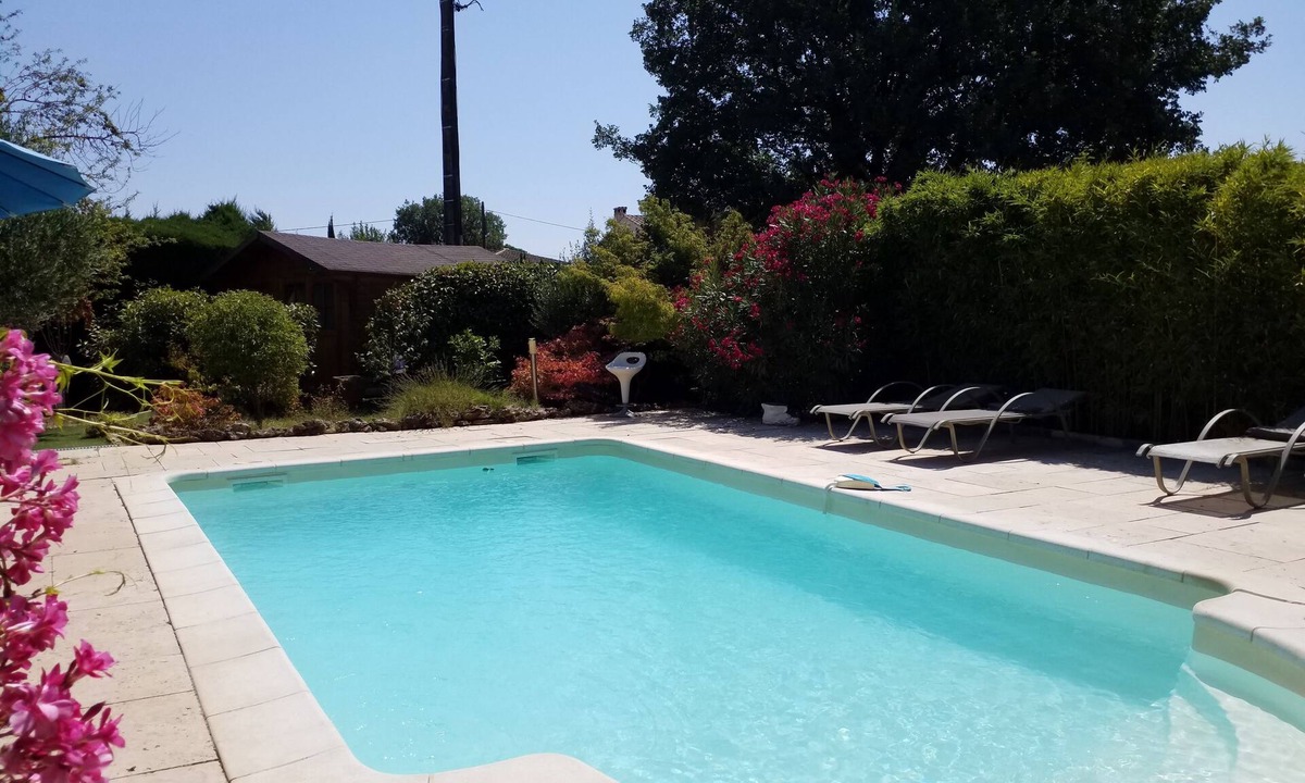Tourrettes Villa | Charming garden level with 100% PRIVATE SWIMMING POOL and wooded garden
