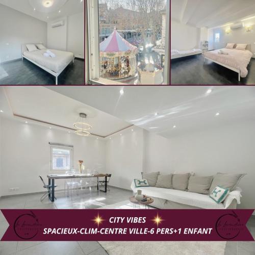 Istres Apartment | City Vibes - Spacieux, Clim, Centre-ville, 6 adultes et 1 enfant