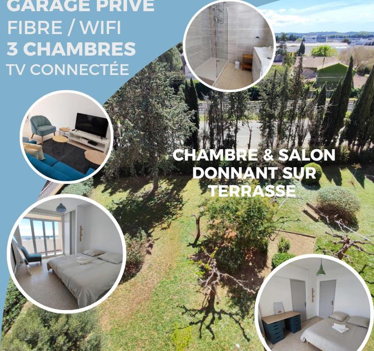 Caremeau Apartment | Grand Appartement Ensoleillé avec Parking