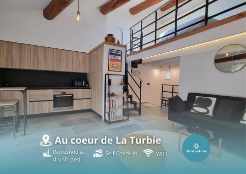 La Turbie Apartment | Grand loft design - Coeur du village médiéval - GO