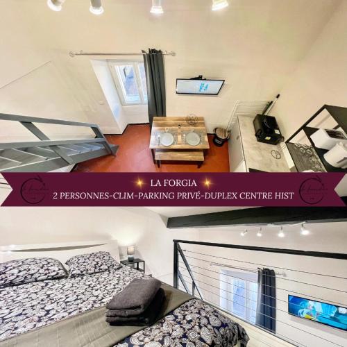 Istres Apartment | La Forgia - Parking privé, Clim, Duplex, 2 personnes
