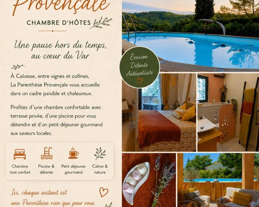 Cabasse Bed & Breakfast | La Parenthèse Provençale