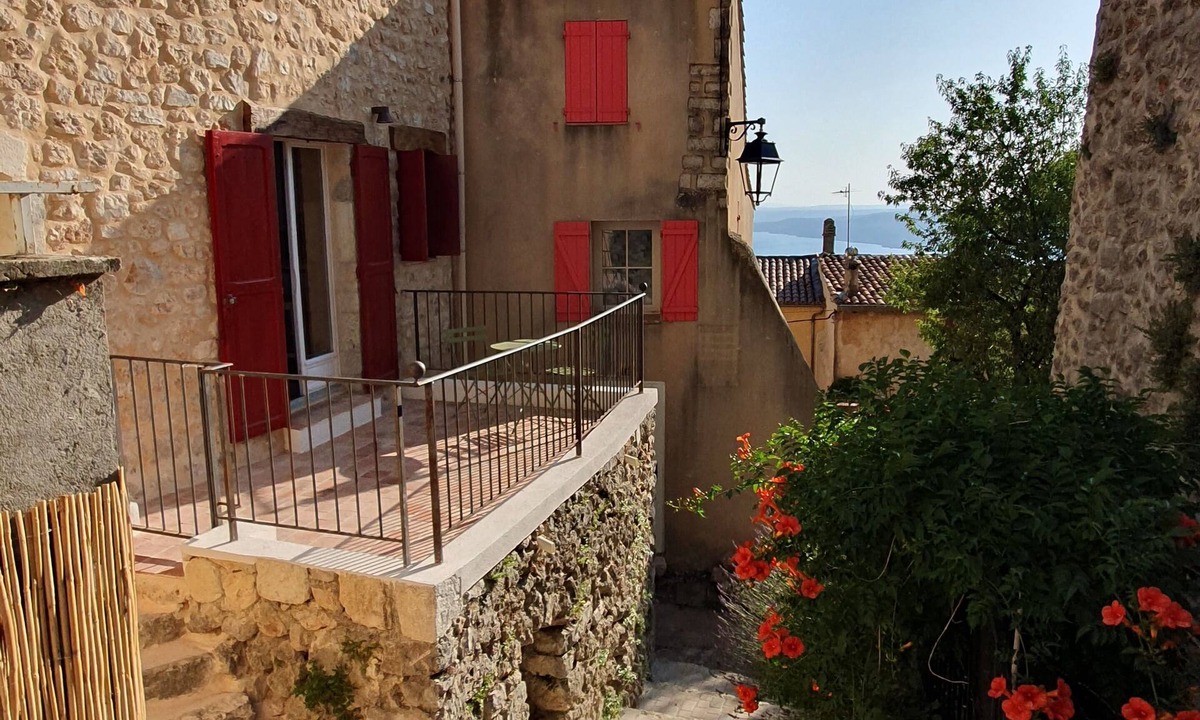 Aiguines Apartment | La Terrasse 2-person studio in a quiet, cool location