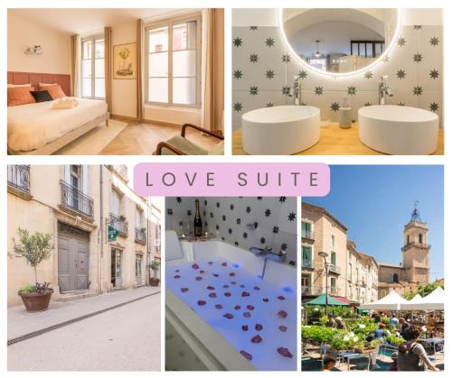 Pezenas Apartment | LOVE Suite - Balnéo - Vidéoprojecteur - Plein Centre - Free WiFi