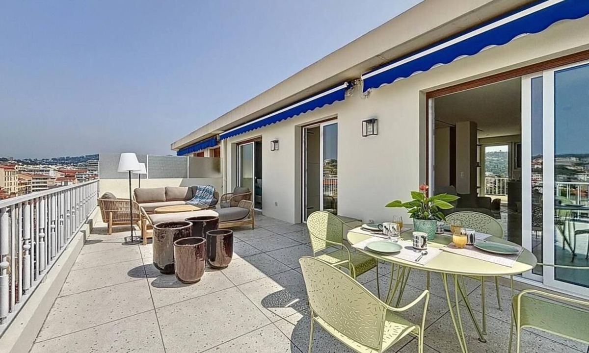 Prado - Republique Apartment | Luxury stay in Cannes: 70m² of private terraces