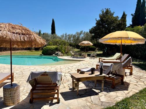 Euzet-les-Bains House | Mas de l'Esperluette entre Nîmes et Cévennes, piscine, jacuzzi