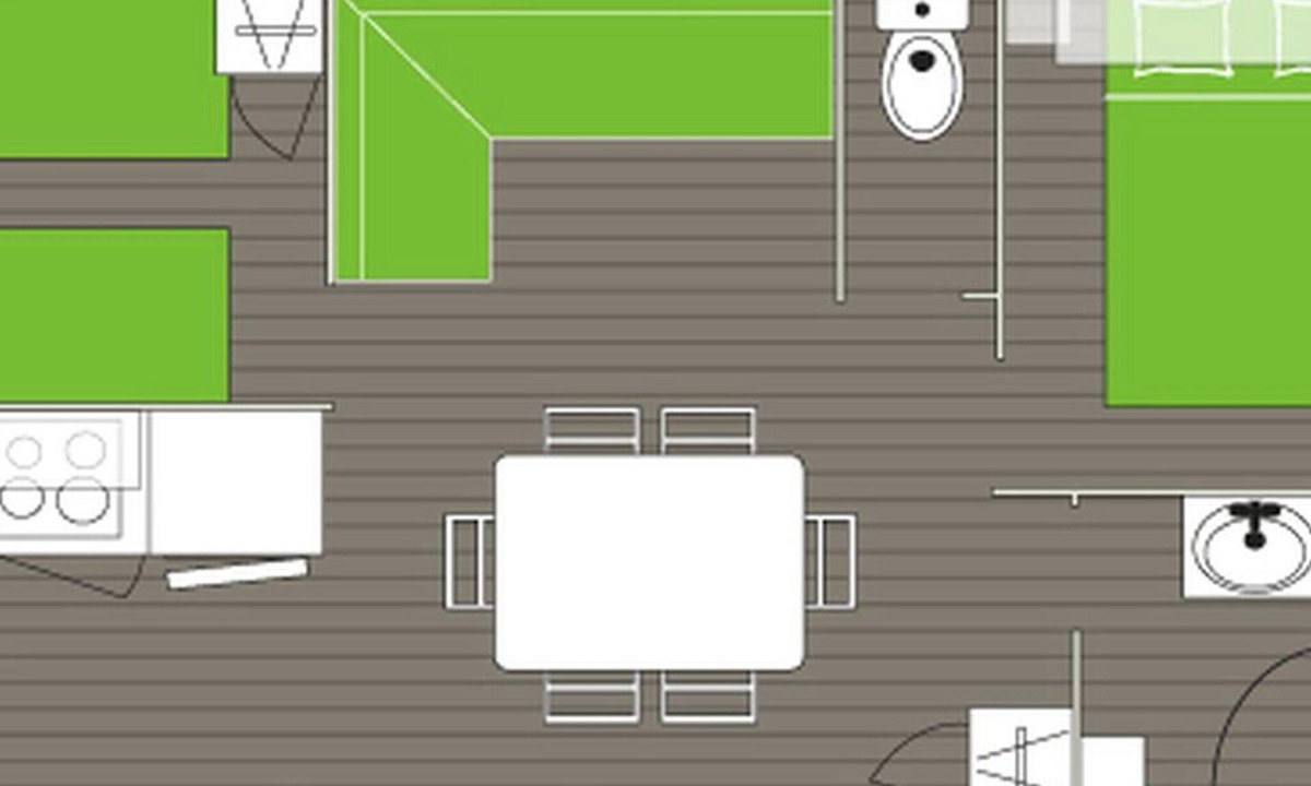 Villecroze House | Mobile Home 6 Pers. with Terrace in Villecroze