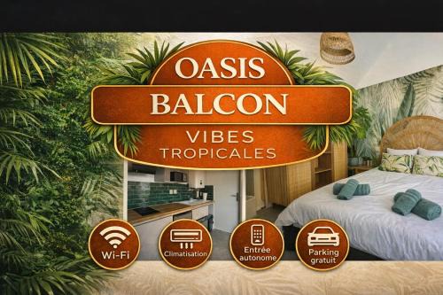 Perols Apartment | Oasis Balcon Vibes Tropicales Arena Parc Expo Clim