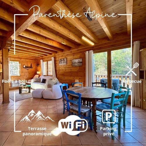 Enchastrayes Ski Chalet | Parenthèse Alpine - Poêle à bois - Calme - Parking