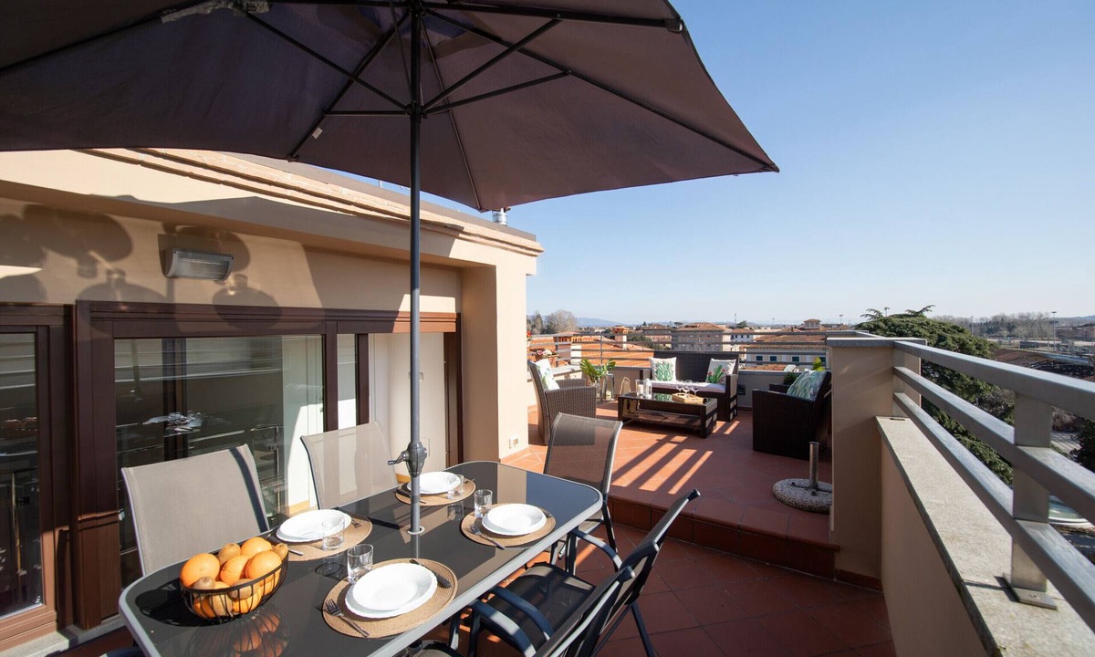 Lucca Historical Center Apartment | Rooftop Delight with Terrace