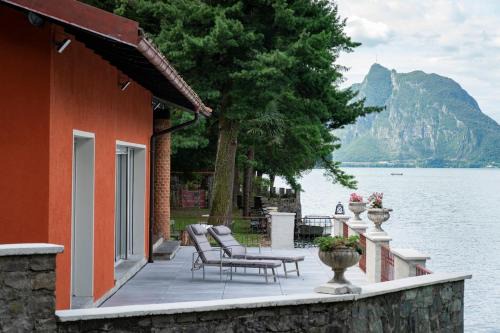 Valsolda Villa | Rustic Private Cottage front Lake with BOAT