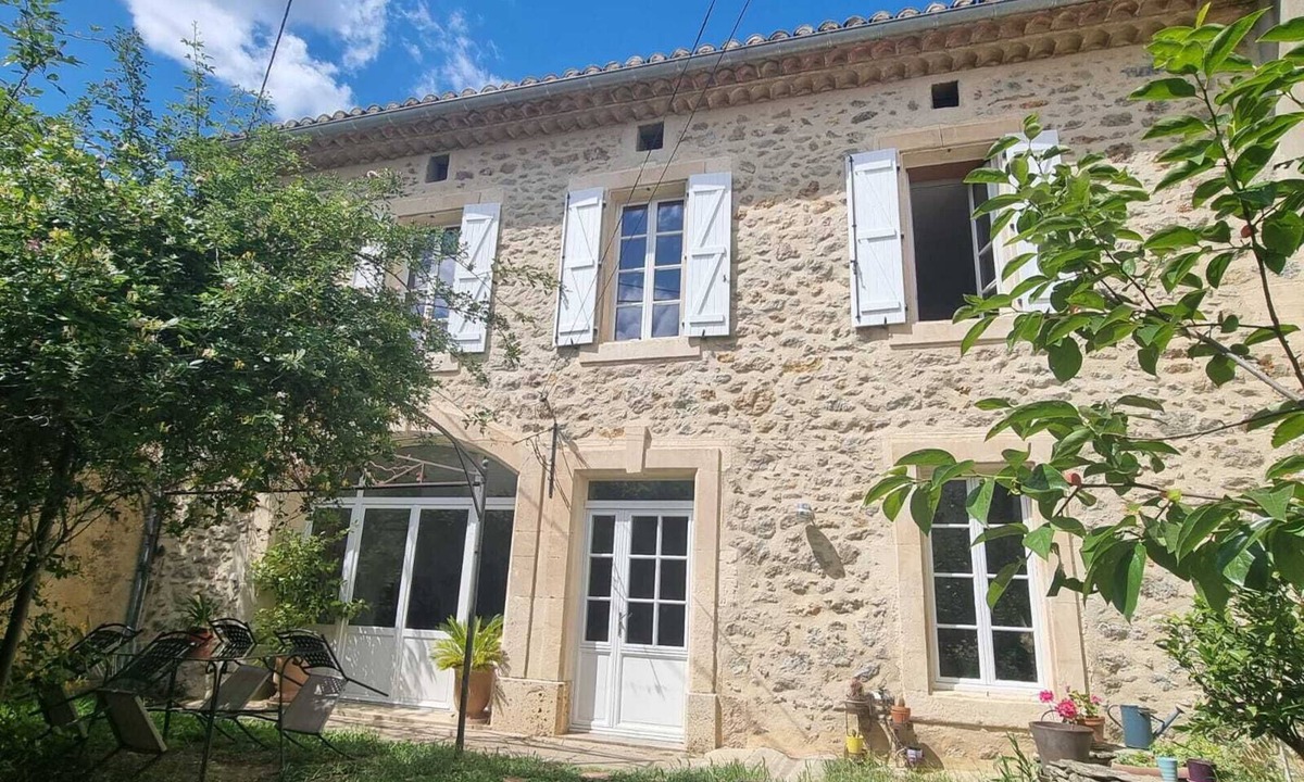 Ornaisons House | Stone mansion with a garden