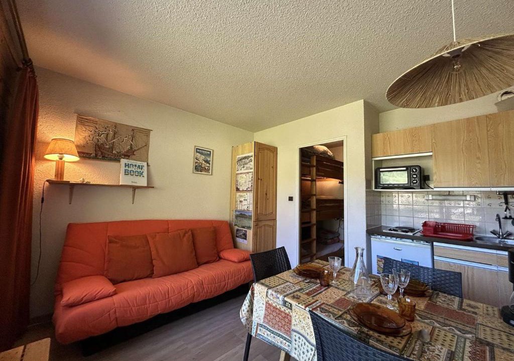 Montgenevre Apartment | Studio avec balcon à Montgenèvre, animaux acceptés - FR-1-330D-35