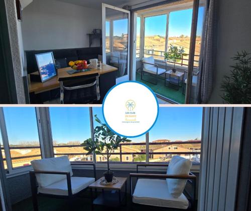 Valras-Plage Apartment | Studio Loggia Mas de la Pinède parking