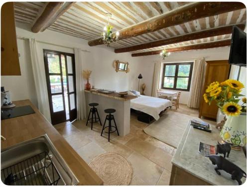 Verquieres Apartment | Studio Mas de Papé Verquieres Saint Rémy de Provence