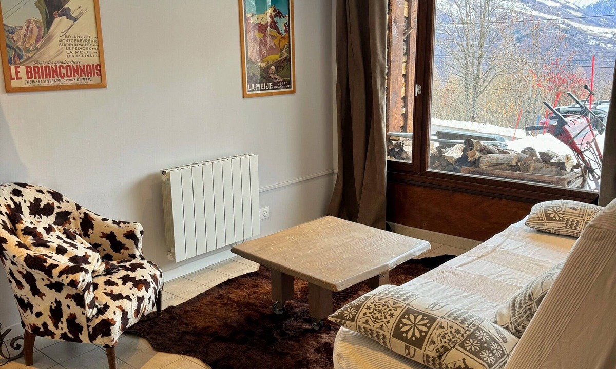 Puy-Saint-Vincent Apartment | Studio 'Prey Sabeyran' with Mountain View, Shared Terrace and Garden