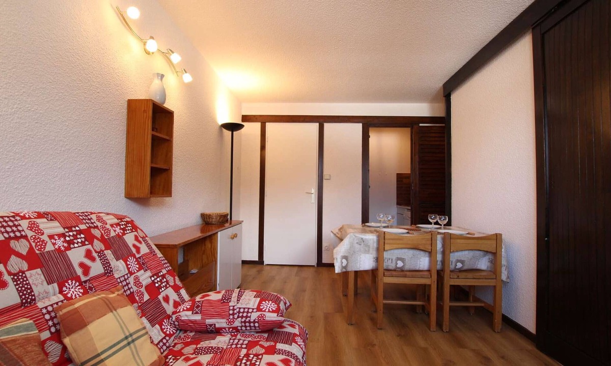 Chantemerle Apartment | Studio sleeping area 4 pers, southwest balcony, Serre-Chevalier