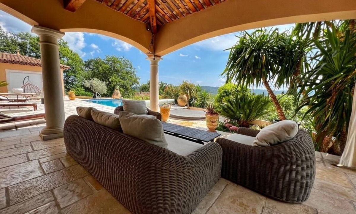 Tourrettes House | villa Joséphine magical view of Esterel swimming pool and jacuzzi