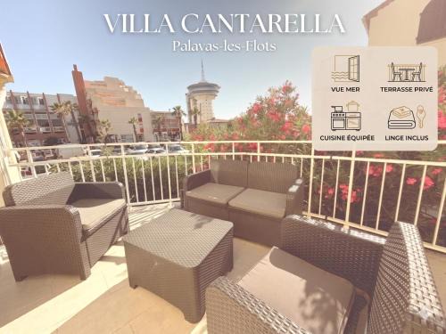 Palavas-les-Flots Villa | Villacantarela, Plage, Vue mer, Centre ville