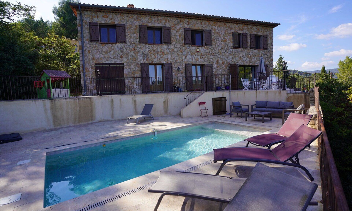 Draguignan Villa | Wonderful private villa with private pool, A/C, WIFI, TV, terrace, pets allowed and panoramic view