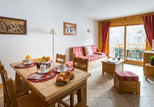 200m from resort center, fitness, swimming pool, terrace, balcony, tv, ski locker, 43m²