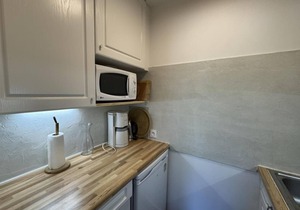 6th floor, view mountain, balcony, parking, tv, ski locker, 31m², Serre Chevalier