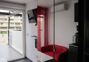 rental studio Port Nature naturist village Cap d´Agde, small sea view 93