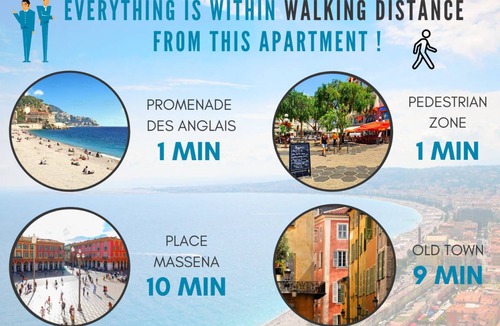 Nice City Centre Apartment | 110 m² Apartment ∙ 3 bedrooms ∙ 6 guests