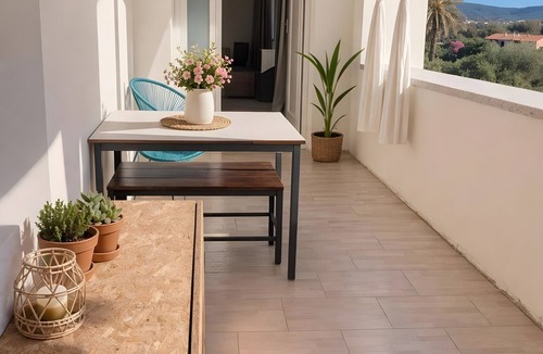 Agrustos Apartment | Apartment 'Perla' with Sea View, Balcony and Air Conditioning