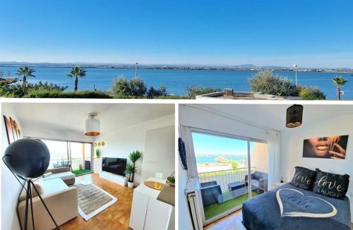 Palavas-les-Flots Apartment | Appartement 1ere ligne piscine terrasse au bord de la plage front de mer avec vélos