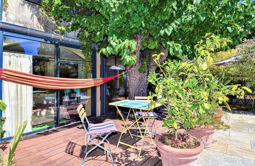 Montaren-et-Saint-Mediers House | Beautiful rustic cottage near Uzès with pool and magnificent garden.