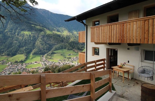San Leonardo in Passiria Ski Chalet | "Bergchalet Prantach" with Mountain View, Sauna, Terraces & Garden