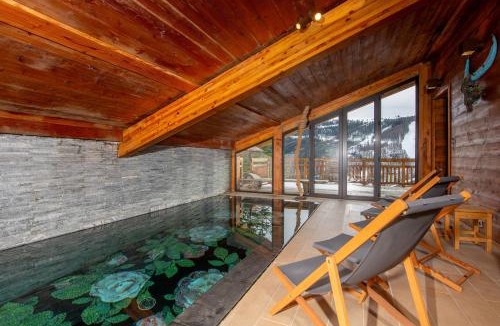 Saint-Etienne-de-Tinee House | Chalet Gemme - Magnifique chalet piscine sauna