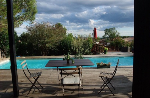 Saint-Come-et-Maruejols Villa | charming villa, on the edge of the garrigue, in Saint Cômes: 12 km west of Nîmes