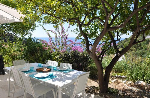Eze Cottage | Color Garden: Exceptional sea view and Mediterranean garden, for 4.