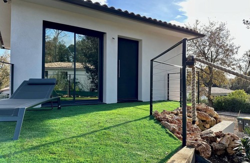 Roquefort-les-Pins Apartment | Comfortable new studio with terrace in absolute peace and quiet 20 minutes from the beach