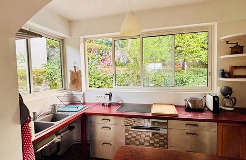 Roquebrune-Cap-Martin House | Family home sleeps 12, lush garden, sea view. Close to beaches.