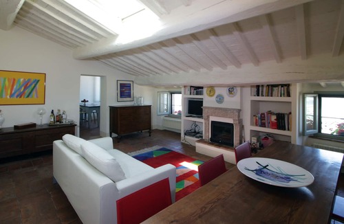 Todi Apartment | Gorgeous typical historic apartment with views and outdoor landing with table