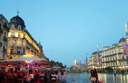 Beaux Arts-Boutonnet Apartment | Homerez - Studio for 2 ppl. with shared pool, jacuzzi and balcony at Montpellier