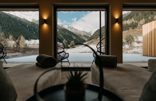 Sarentino Apartment | Hotel Murrer Double Room 205 with Mountain View, Spa and Wellness Area