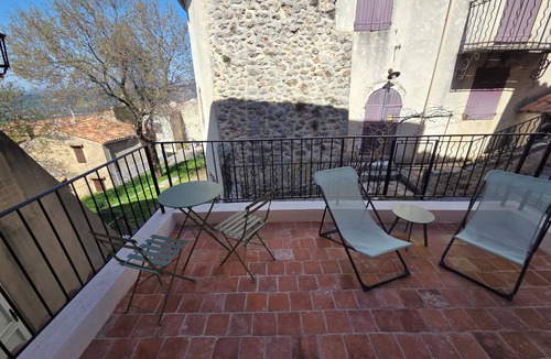 Aiguines Apartment | La Terrasse 2-person studio in a quiet, cool location