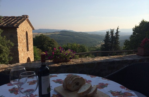 Gambassi Terme Apartment | Luxury with Stunning Views in Rebuilt Ancient Hamlet Near San Gimignano