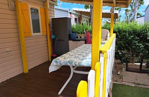 Valras-Plage House | Mobil Home 8 Personnes Dans Camping Avec Piscine,animaux Acceptés