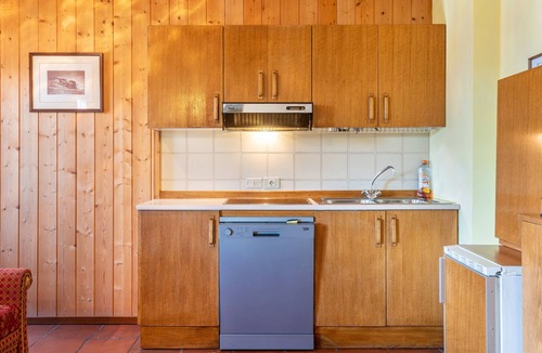 Funes Apartment | 'Pension Sonia Apartment 103' with Mountain View, Garden & Wi-Fi