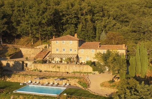 Pelago Villa | Private Tuscan farmhouse with infinity pool, panoramic view with 14 seats