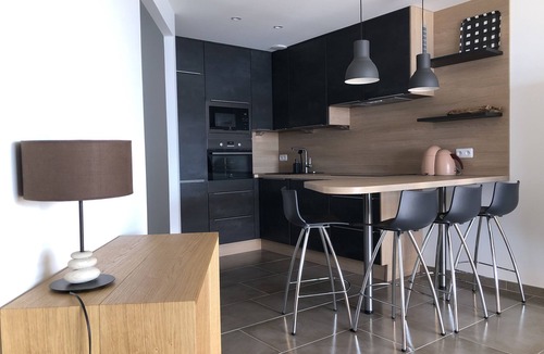 Palavas-les-Flots Apartment | Spacious 2-bedroom seafront apartment with terrace, air conditioning and garage.